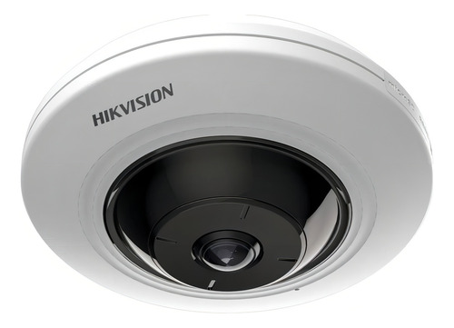 Câmera De Segurança Hikvision Fisheye Acusense 5mp 2k 1.5mm Cor Branco