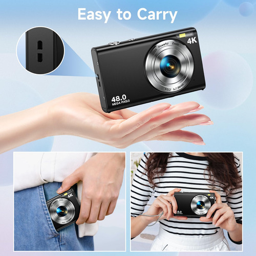 Cámara Digital Anteam Autofocus 48mp Uhd 4k Vlogging 32gb