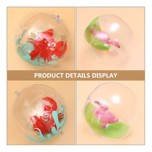 Pelotas De Playa Transparentes Con Forma De Animal, 2 Unidad