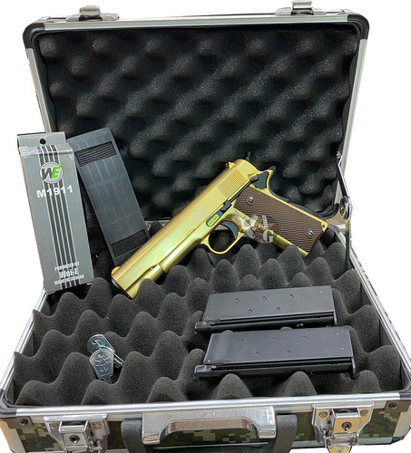Imagen 1 de 2 de Pistola Airsoft Colt 1911 + 1 Cargador Adicional Fmetal We