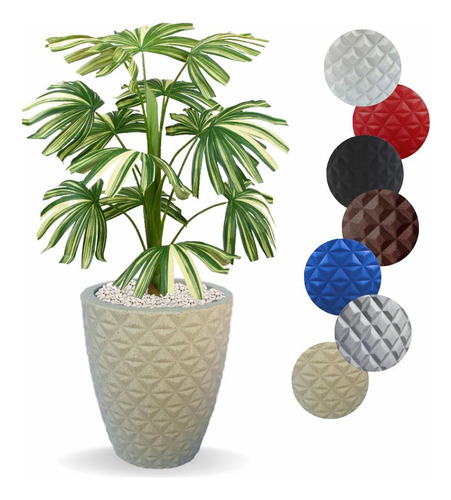Planta Artificial Coqueiro Com Vaso