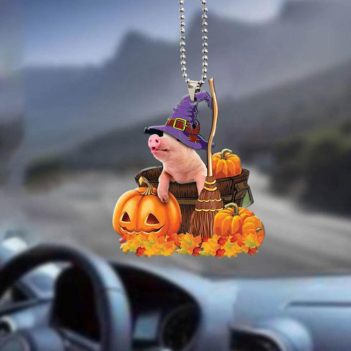 1 Calabaza De Halloween Colgante De Coche Divertido