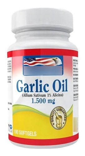 Garlic Oil 1500mg 100 Soft - Unidad a $290