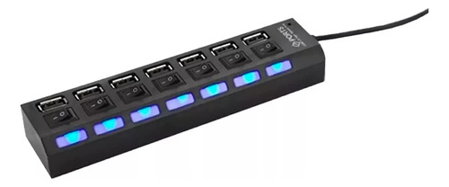 Hub Usb Suono Hub7: Conecta Y Expande Tu Dispositivo Negro