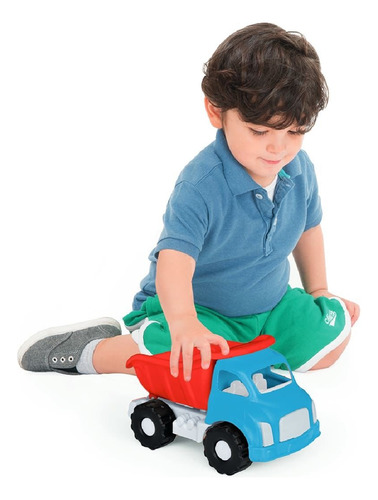 Camión Fisher Price Color Azul Y Rojo Camión Azul Y Rojo