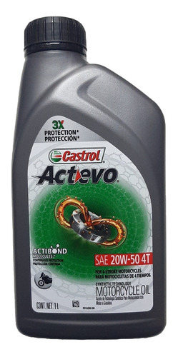 Castrol Actevo 20w-50 4t Tecnología Sintética