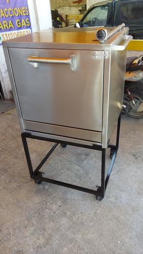 Horno Industrial Portátil 2 Parrillas 70x70x 80cm Mas Base