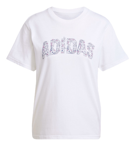 Playera adidas Casual Tech Illustrate Mujer Blanco Jj4043