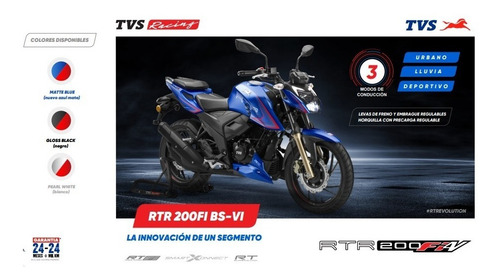 Imagen 5 de 18 de Tvs Rtr 200 Fi 4v 0km No Bajaj Ns 200 New Model Cn Defensas