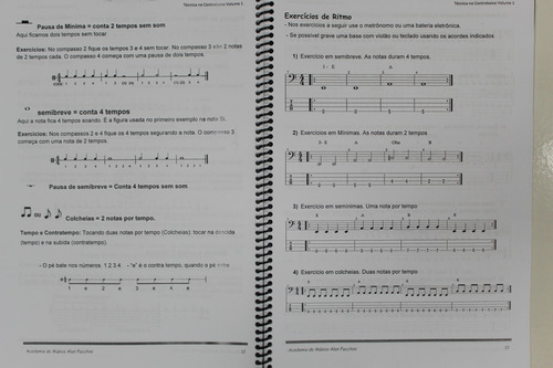 Apostilas Para Contrabaixo Técnicas Volumes 1 E 2