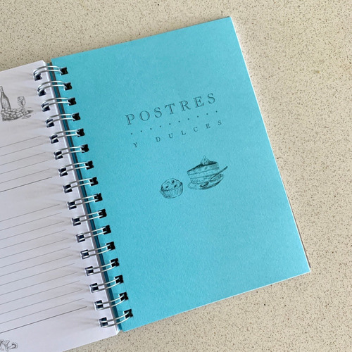 Recetario - Cuaderno De Recetas - Mil Letterpress