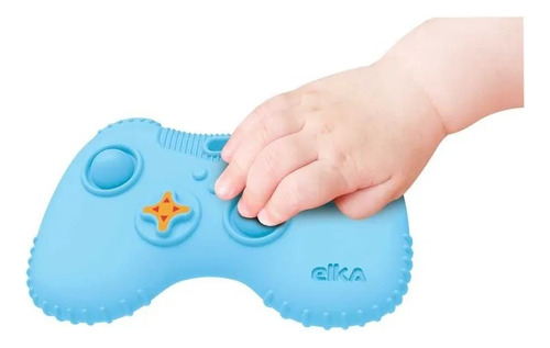 Mordedor Controle De Video Game Para Bebes - Elka Cor Azul Controle Video Game