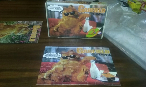 Rompecabezas Garfield Caja Con 2 Rompecabezas (Usado)
