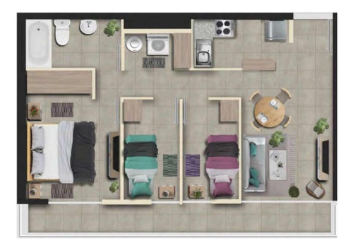 Metro Vivaceta - Vecinal 1636 - 3 Dorm 1 Baño Y 1 Est