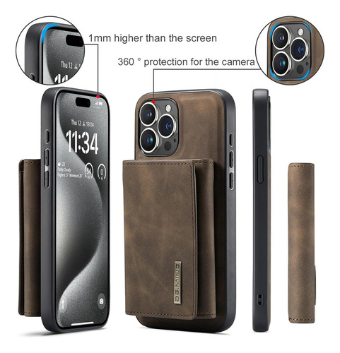 A Funda Tipo Cartera Con Atracción Magnética For iPhone