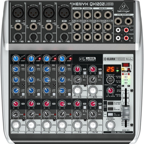 Consola Behringer QX1202USB Xenyx de mezcla 120V