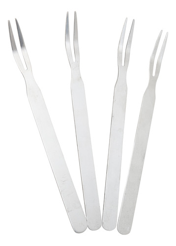 Garfo De Carne, 4 Peças Para Assar, Design Curvo, Churrasque
