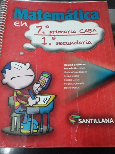 Matematica En 7/1 Editorial Santillana 