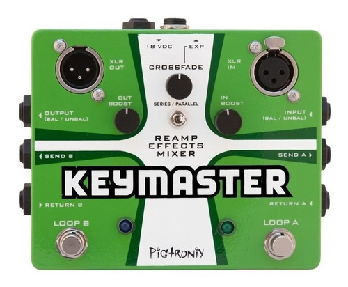 Pedal Pigtronix Keymaster Mezclador De Efectos Doble