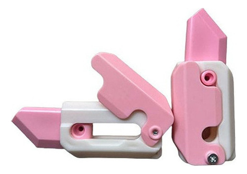 Juguete Fidget Con Cuchillo De Gravedad Impreso En 2pcs Pink
