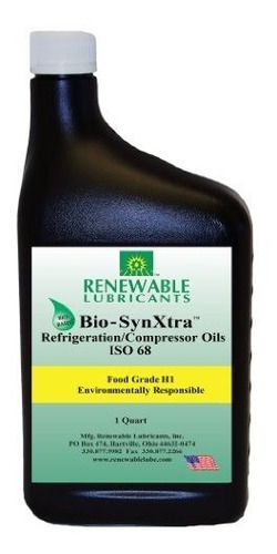 Aceite De Compresor De Lubricantes Renovables, 1 Cuarto De G (Reacondicionado)