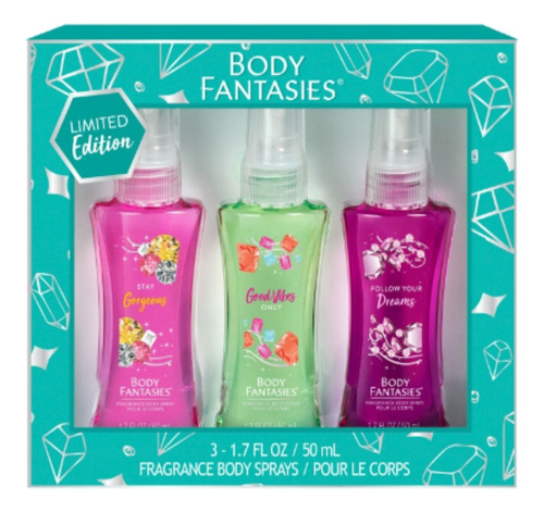 Set De Regalo Perfumes Mujer Body Fantasies X3