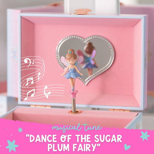 Joyero Musical Fairy Para Ninas - Caja De Musica Para Ninos