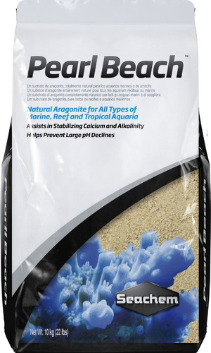 Sustrato Aragonita Seachem Pearl Beach X 10kg Acuario 