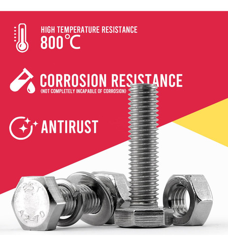 Yeezet 1000pcs M4 M5 M6 Tornillos Y Tuercas Arandelas Sur...