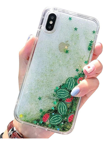 Unnfiko Funda De Sandía Líquida Para iPhone 6 6s Plus