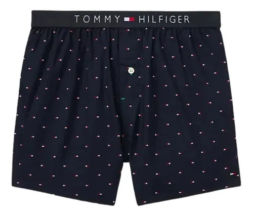 Short Boxer Tommy Hilfiger Cueca Tecido Algodão Slim Fit
