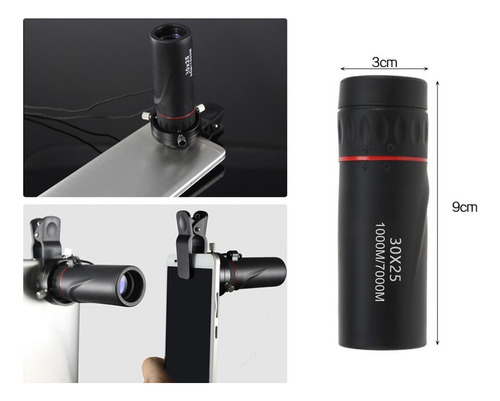 Telescópio Monocular De Alta Definição 30x25 Prova D'água Mi