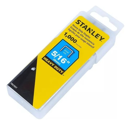 Grapas 5/16'' (8mm) Caja 1000 Unidades (tra705t), Stanley