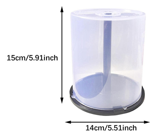 Cubo De Almacenamiento De Cd Caja Vacía Para Cd Y Dvd