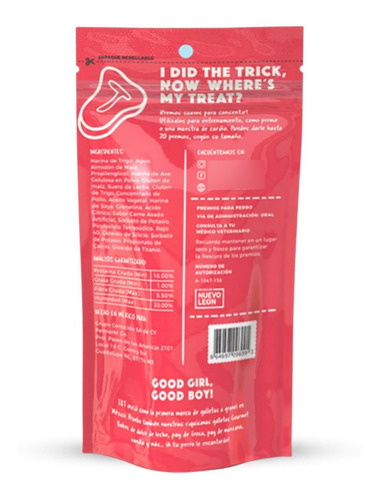 Imagen 2 de 6 de Trick & Treats Premios Suaves Para Perros Yumpers Carne