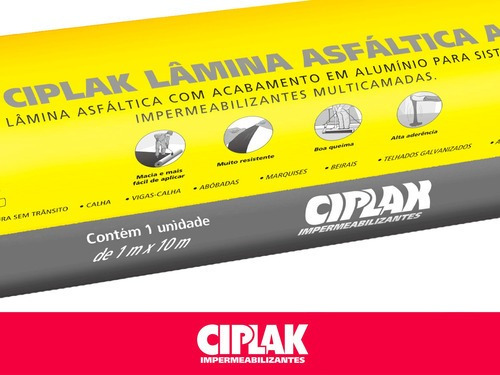 Manta Asfáltica 2mm Lâmina Com Alumínio - Ciplak