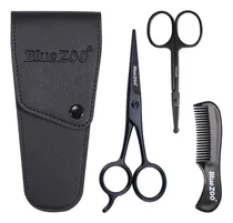 Comprar Bluezoo Kit De Tijeras Y Peine Para Bigote Para Barba Para E