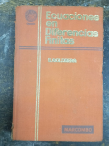 Imagen 1 de 6 de Ecuaciones En Diferencias Finitas * Samuel Goldberg *
