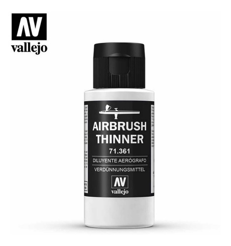Imagen 3 de 4 de Diluyente Aerógrafo Vallejo 71361 Airbush 60ml La Plata