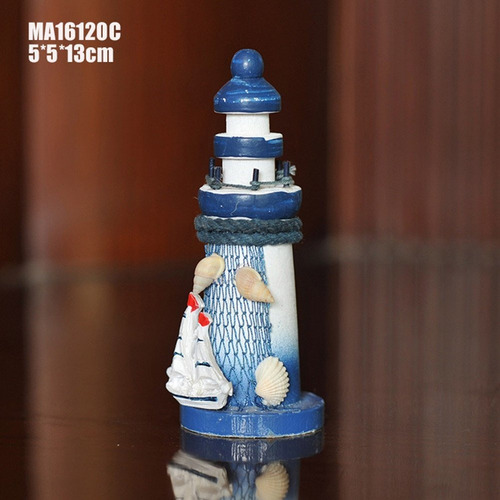 Imagen 2 de 2 de 1pc Jardín De Hadas Miniatura Micro Paisaje Faro Faro ...