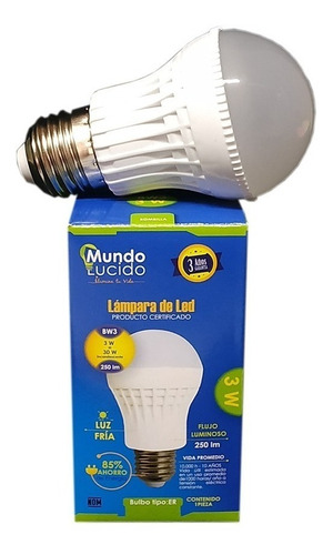 Foco Ahorrador Led De 3w Para Lamparas Pequeñas