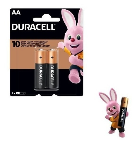 Pilhas Duracell alcalina AA kit 2 unidades
