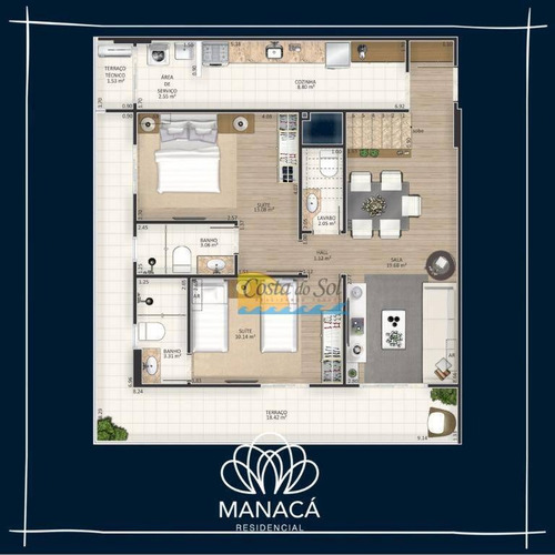 Imagem 24 de 25 de Apartamento Com 2 Dormitórios À Venda, 99 M² Por R$ 493.900,00 - Aviação - Praia Grande/sp - Ap15868