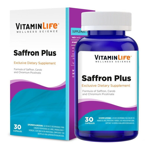 Saffron Plus / 30 Cápsulas / Vitamin Life