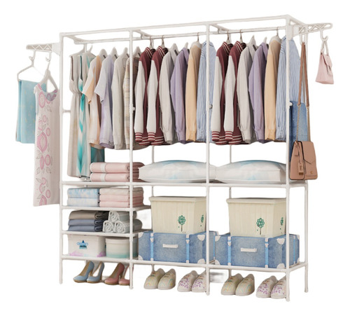 Perchero De Piso Para Organizador Ropa Rack Colgador Closet