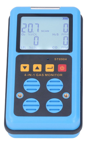 Monitor De Gas 4 En 1 Co H2s O2 Lel Medición Precisa De Soni