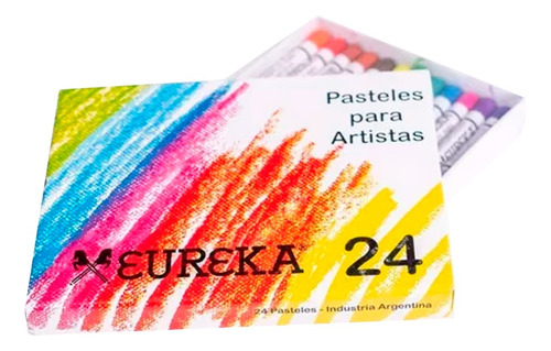 Tiza Pastel Superfinos Eureka X 24 Tonos Surtidos