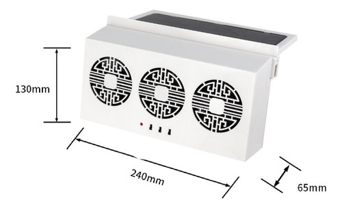 Ventilador De Con Energía Solar Para Automóvil, Ventilador