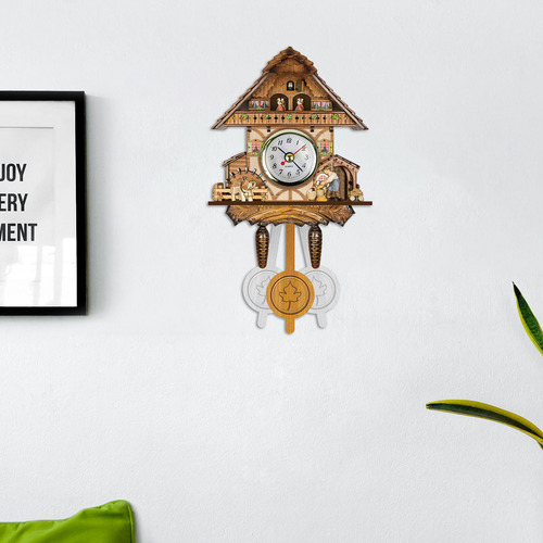 Reloj De Pared F Cuckoo Con Campanilla Despertador, De Mader
