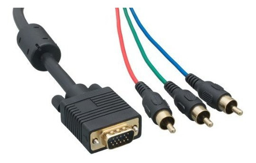 Cables Vga, Video - Cable Leader Vga Hd15 Macho A 3 Rca Mach